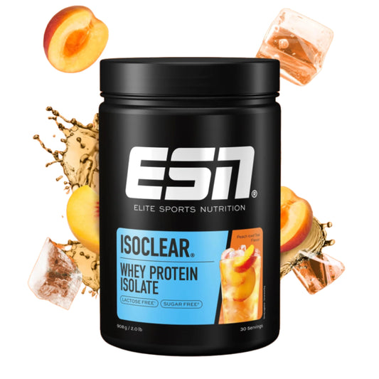 ESN Isoclear Peach Iced Tea, Peach Iced Tea 30 Portionen (1er Pack)