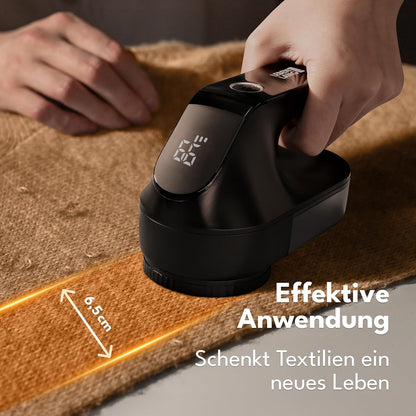 Elektrischer Fusselrasierer mit LED-Anzeige, Schwarz - 2000mah