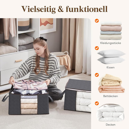 6-teiliges Aufbewahrungstaschen-Set für Kleidung, 6 60L