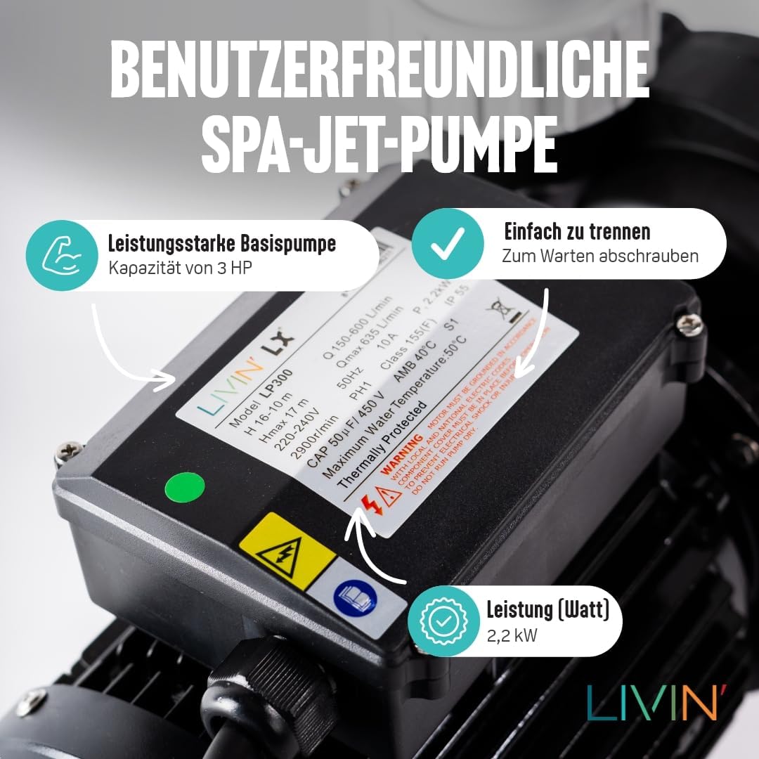 Jet-Whirlpoolpumpe 2.2kW