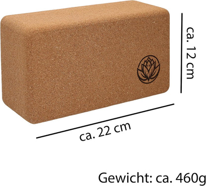 2er Set Yogablöcke, 2 Stück ; Braun