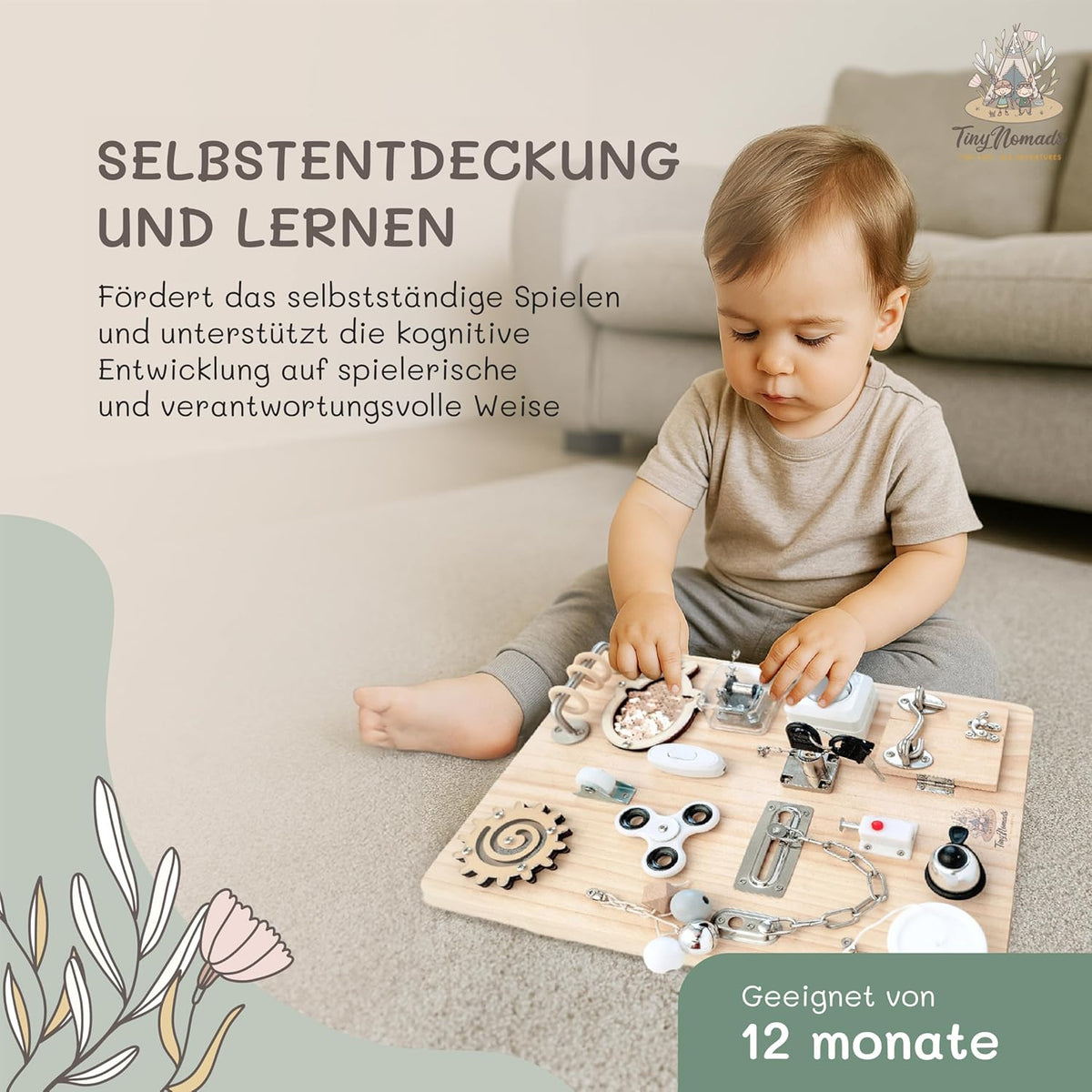Montessori Motorikbrett für Kleinkinder