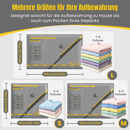 9-teiliges Vakuumbeutel-Set mit kabelloser Pumpe, 9 set