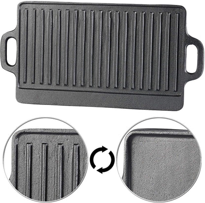 Wende-Grillplatte für Ofen, Herd & Grill, 1er 46 x 23 cm