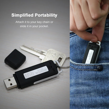 Digitales Mini-Diktiergerät mit USB-Funktion