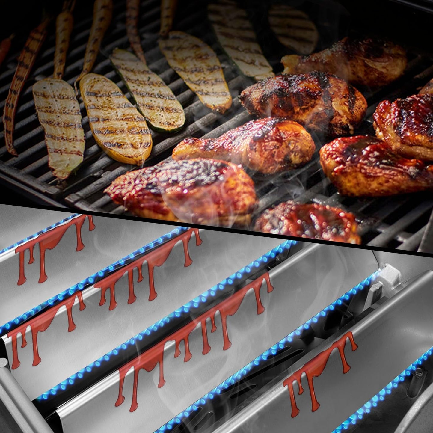 Edelstahl Flavorizer Bars für Weber Spirit 300 Serie, 7636-5SS