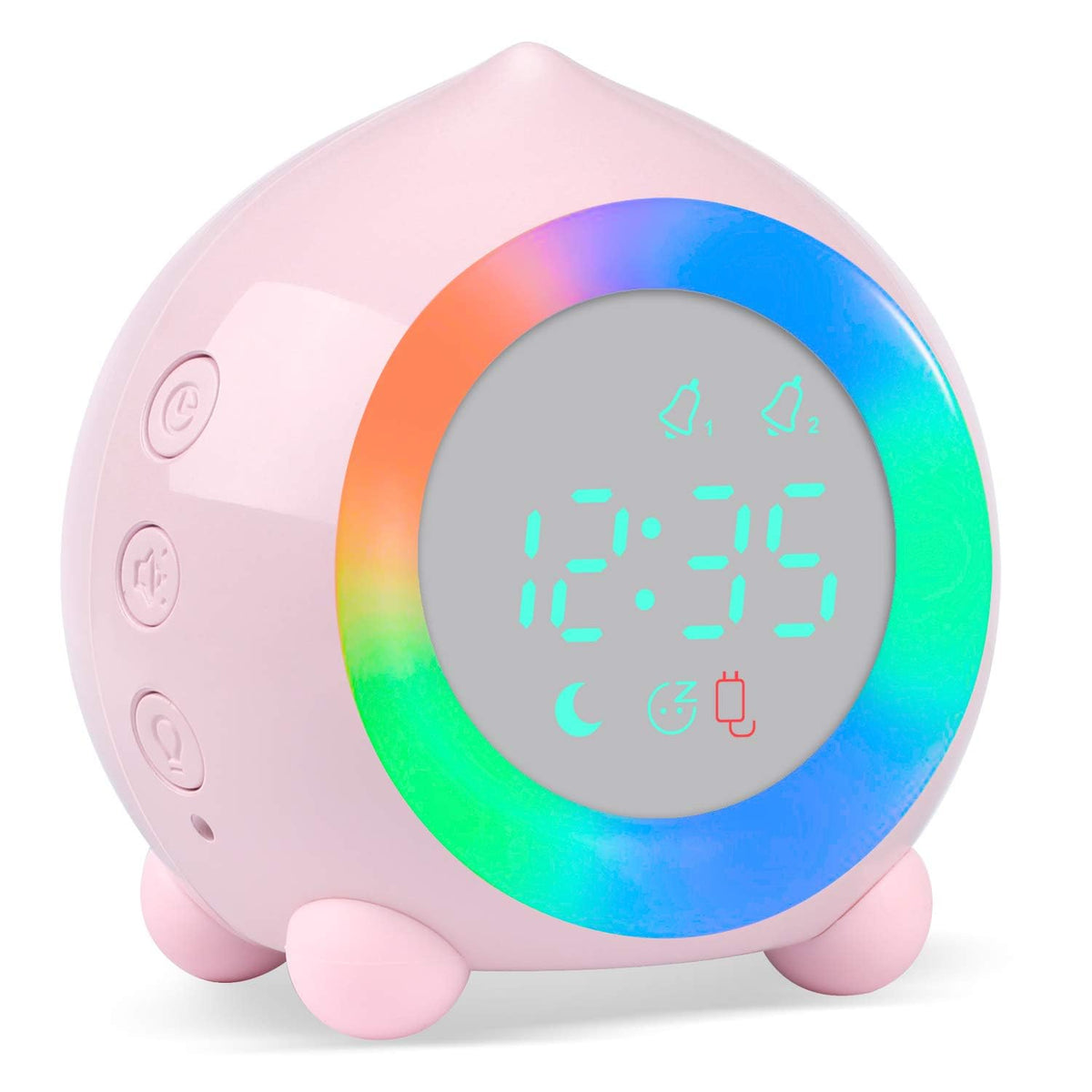 Kinderwecker Digital mit Sonnenaufgangssimulator, Rosa