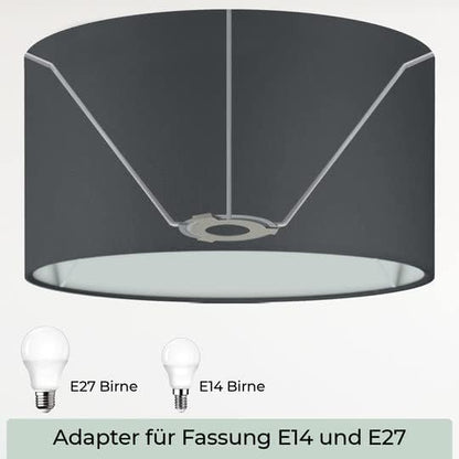 Lampenschirm, 45 cm, Schwarz Ø45cm | Höhe 28cm