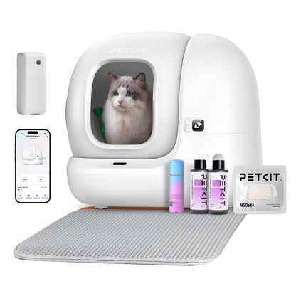 Pura Max 2 selbstreinigende Katzentoilette mit App-Steuerung, T4-2 Inklusive Deodorant-Spray
