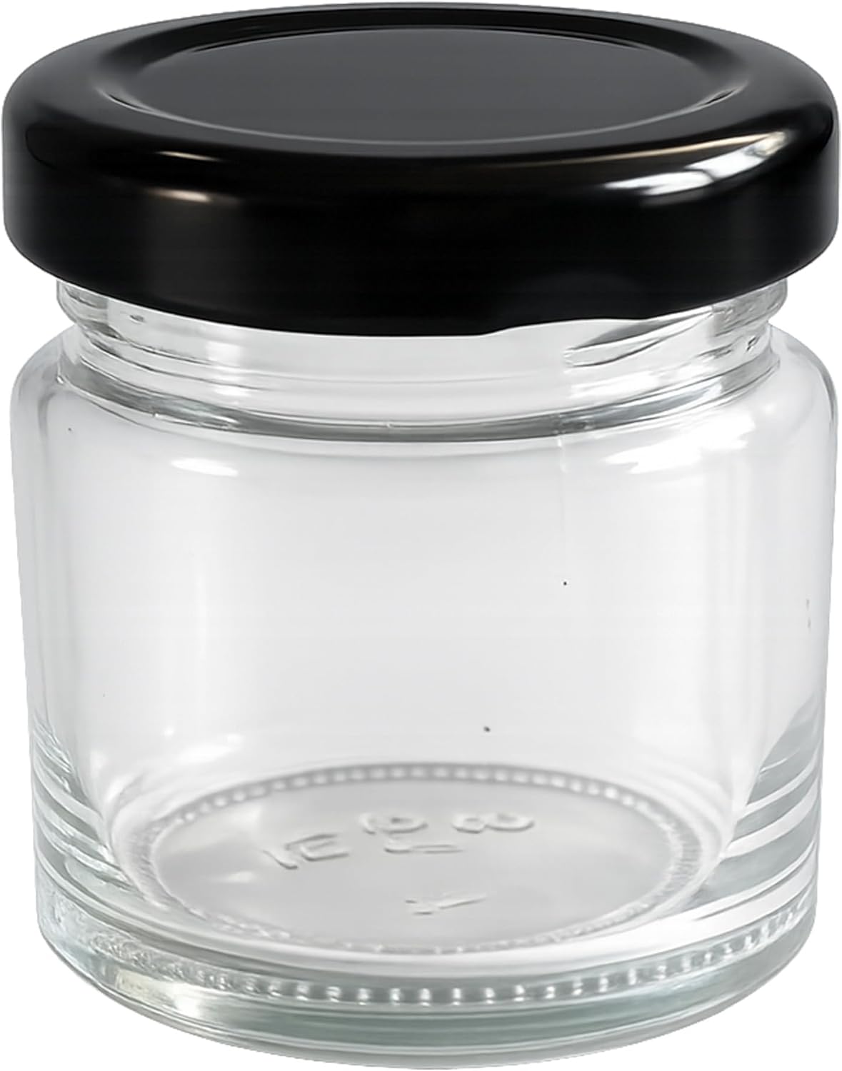 Mini Marmeladengläser-Set, Schwarz 37 ml 100