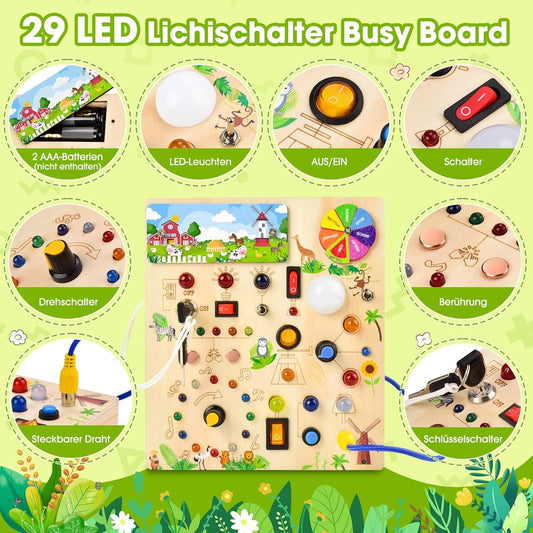 Montessori Busy Board Motorikspielzeug
