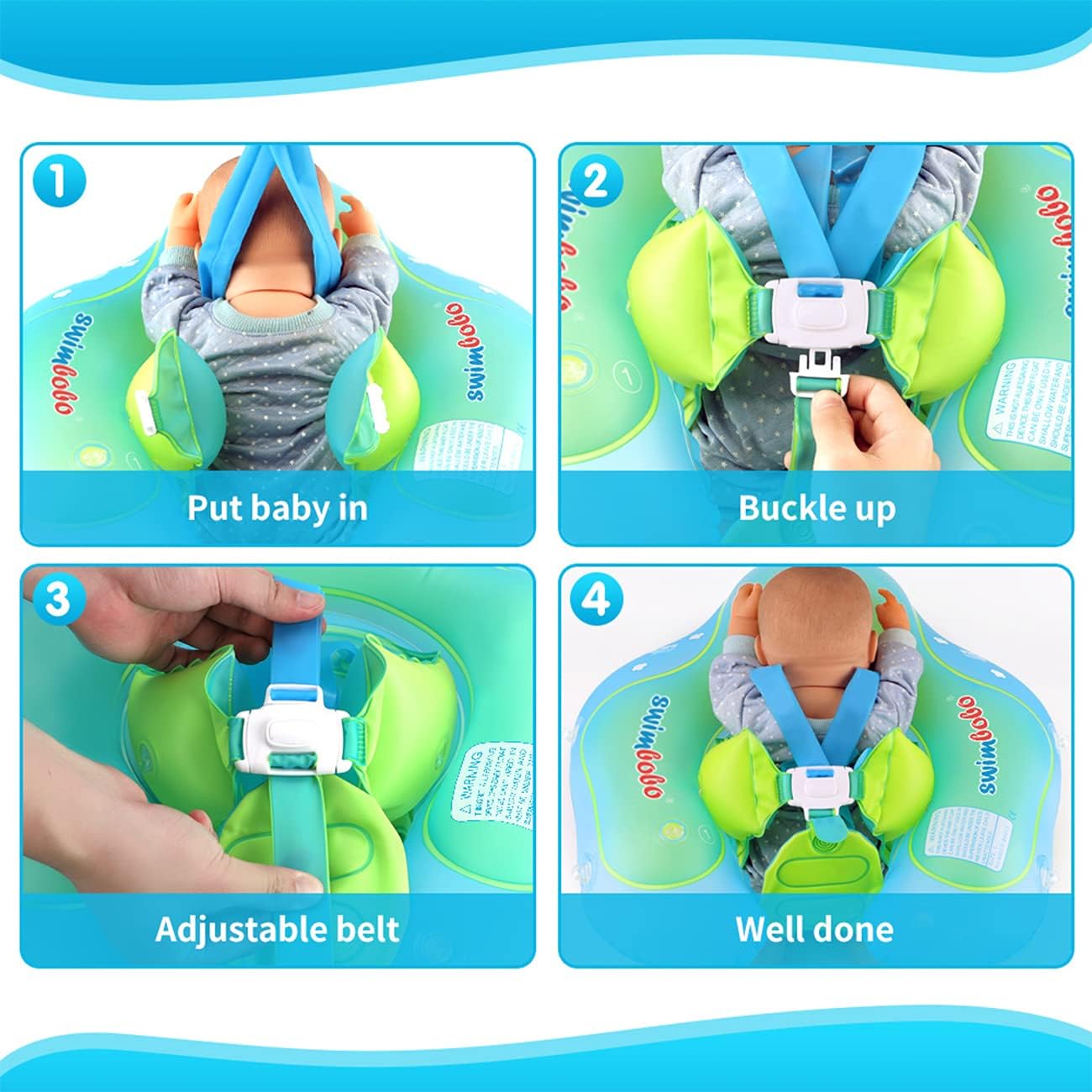 Babyschwimmring mit Sonnendach