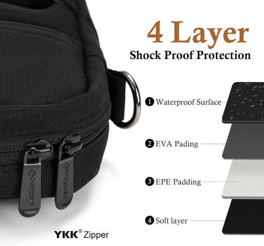 Erweiterbare Laptoptasche bis 16 Zoll, wasserdicht