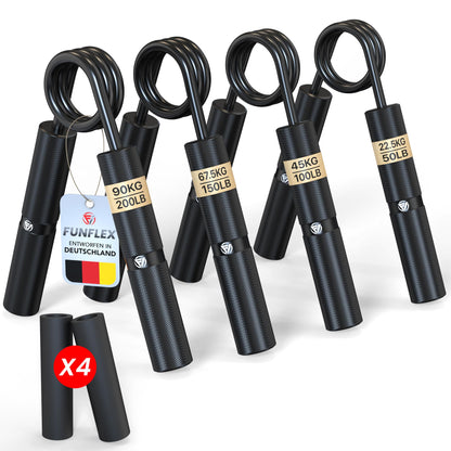 4er-Set Griffkrafttrainer, Schwarz