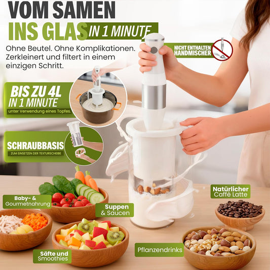 Pflanzenmilchbereiter mit Stabmixer-Kompatibilität, Mulsi