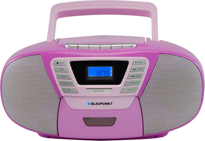 Tragbarer Kinder CD-Player mit Kassettenfach, Flieder