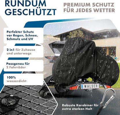 Wasserdichte Veloabdeckung für 2 Räder