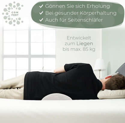 Ergonomisches Lendenwirbelkissen für Bett & Sofa, Weiss