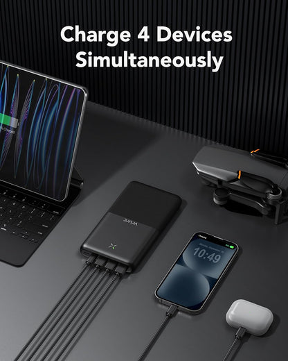 Powerbank 30000mAh, 22.5W, 4 Ausgänge, 3 Eingänge