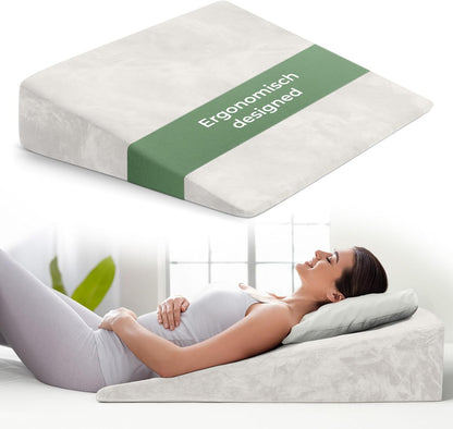 Keilkissen für Bett und Couch, Weiß 65 cm