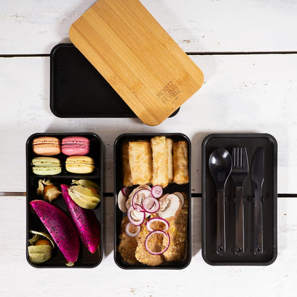 2er Bento Box Set, 2er Pack Schwarz
