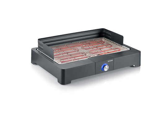 Tischgrill, Tischgrill mit Edelstahl-Grillrost