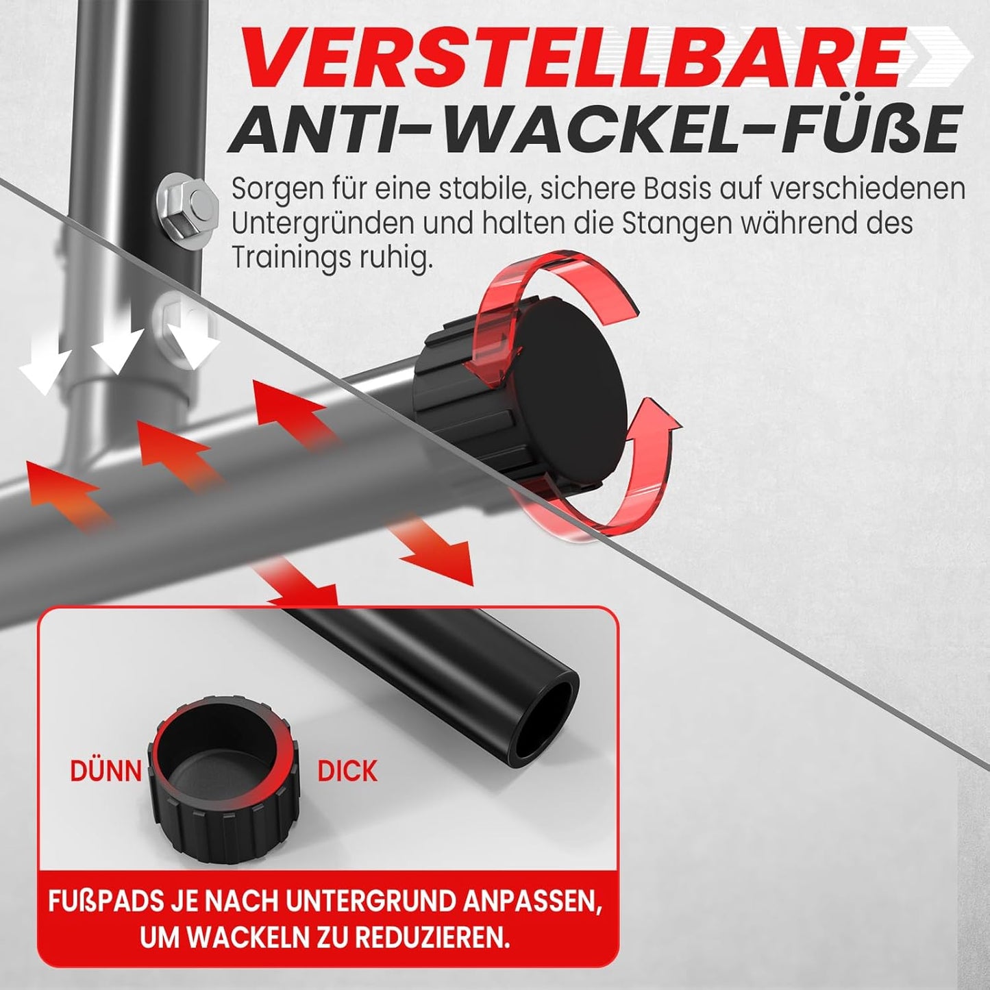 Handstand Parallettes, Schwarz 1