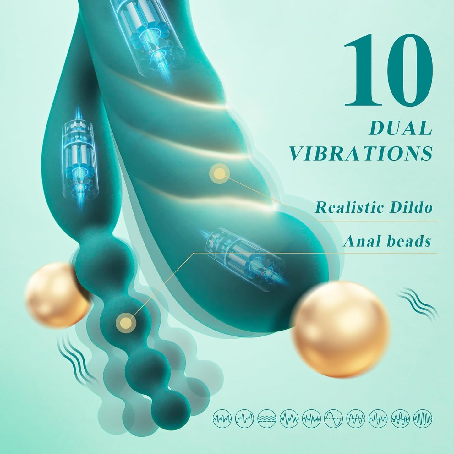 G-Punkt Rabbit Vibrator mit Thrust-Funktion, XXL