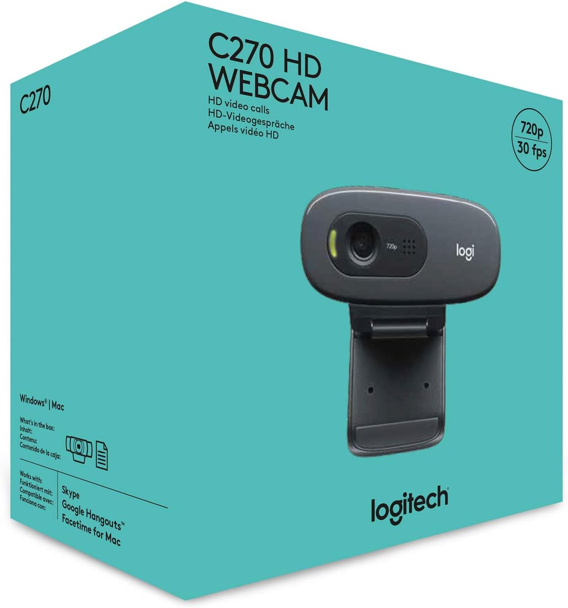 C270 HD Webcam mit Rauschunterdrückung