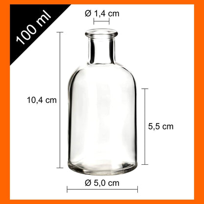 12-teiliges Apothekerflaschen-Set inkl. Korken