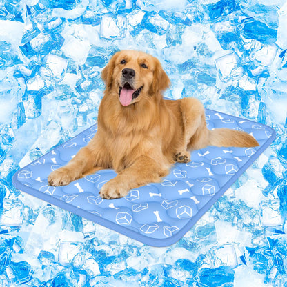 Selbstkühlende Hundematte, XL Blau
