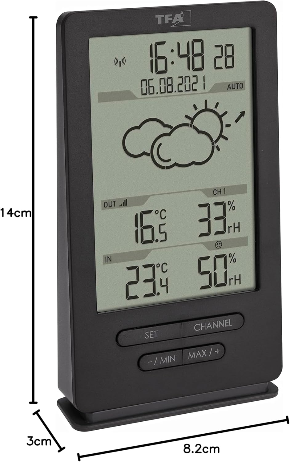 Digitale Funk-Wetterstation mit Aussensensor