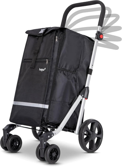 Klappbarer Einkaufstrolley mit 6 Rädern (74L)