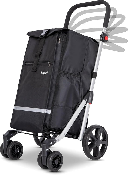 Klappbarer Einkaufstrolley mit 6 Rädern (74L)
