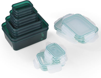 Frischhaltedosen Set, 14er Set, Smaragdgrün