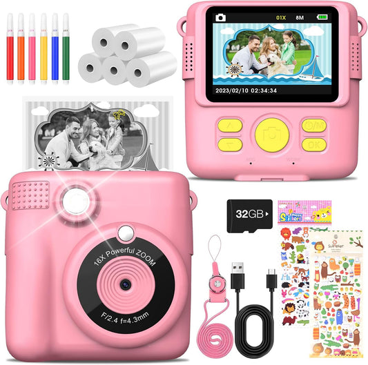 Kinder-Sofortbildkamera, Rosa