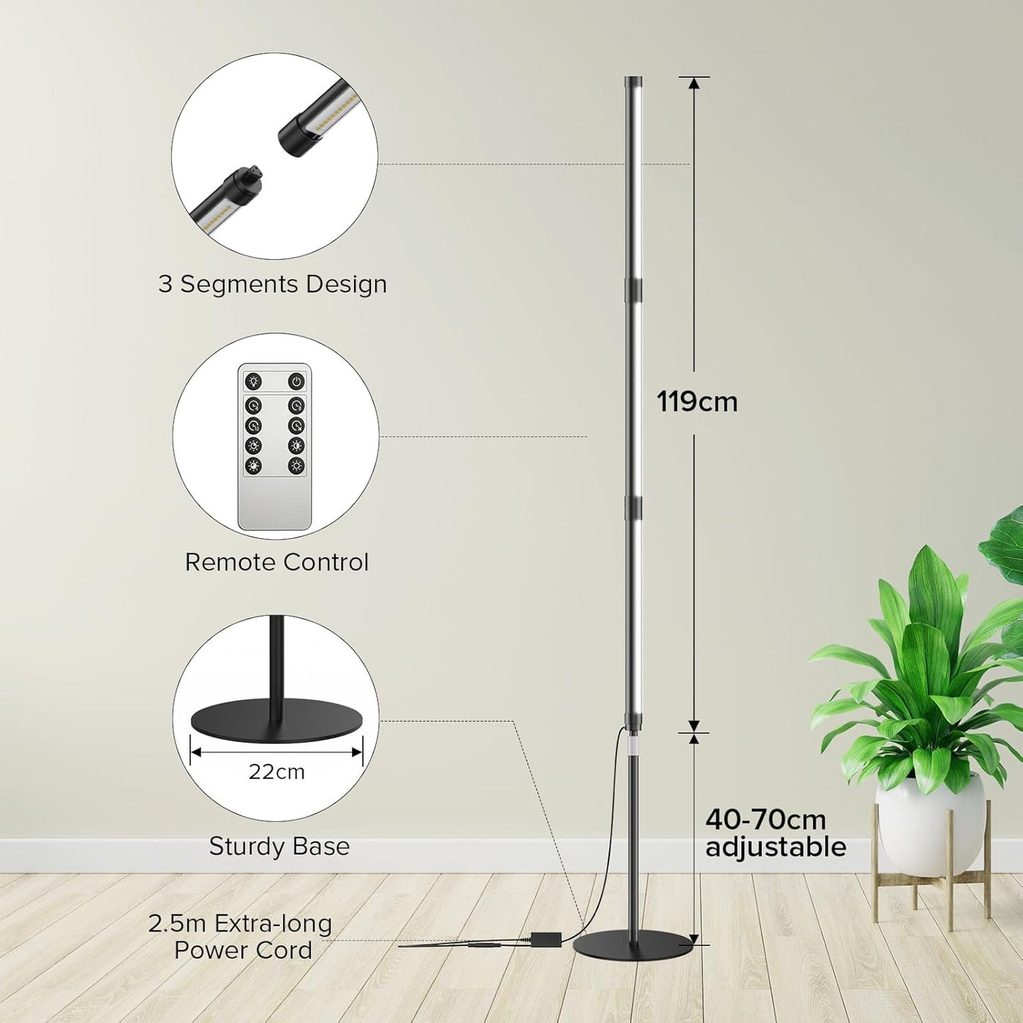 Pflanzenlampe T10, PPF 90