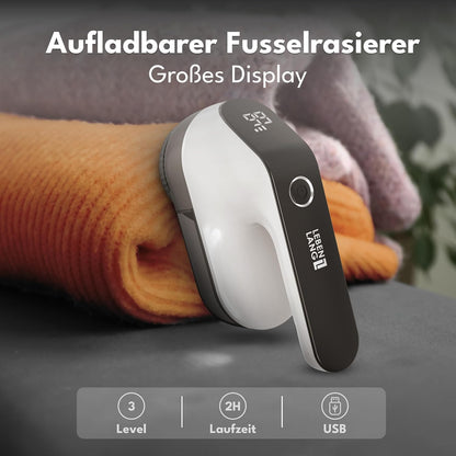 Elektrischer Fusselrasierer mit LED-Anzeige, Weiss - 2000mah