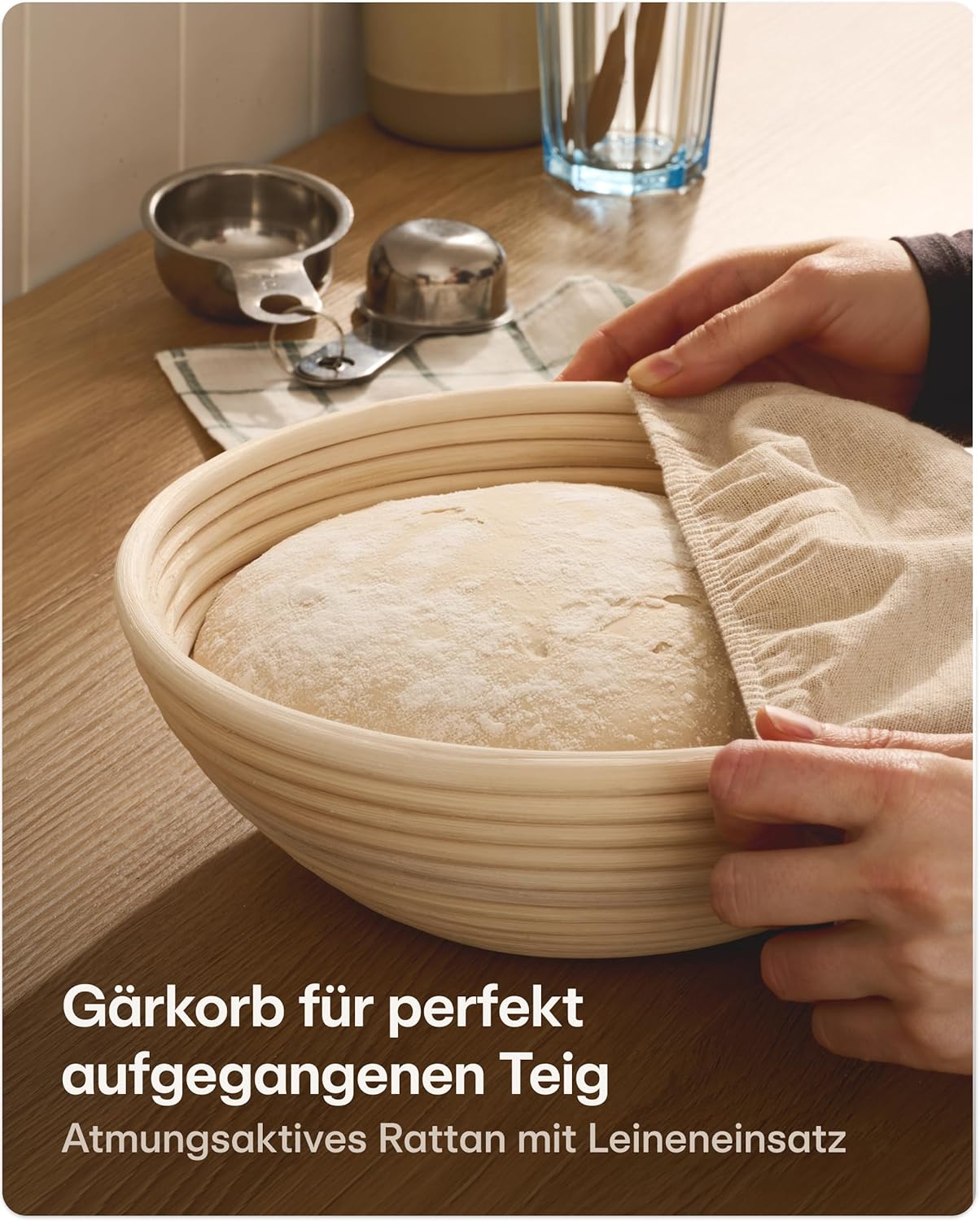 Brottopf-Set mit Zubehör, Rund 4,7 L