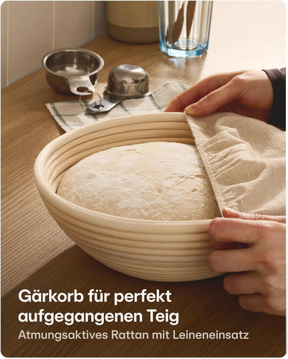 Brottopf-Set mit Zubehör, Rund 4,7 L
