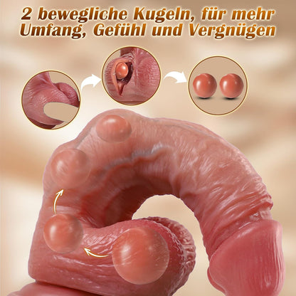 Realistischer Dildo Gordon mit starkem Saugnapf, 22 cm