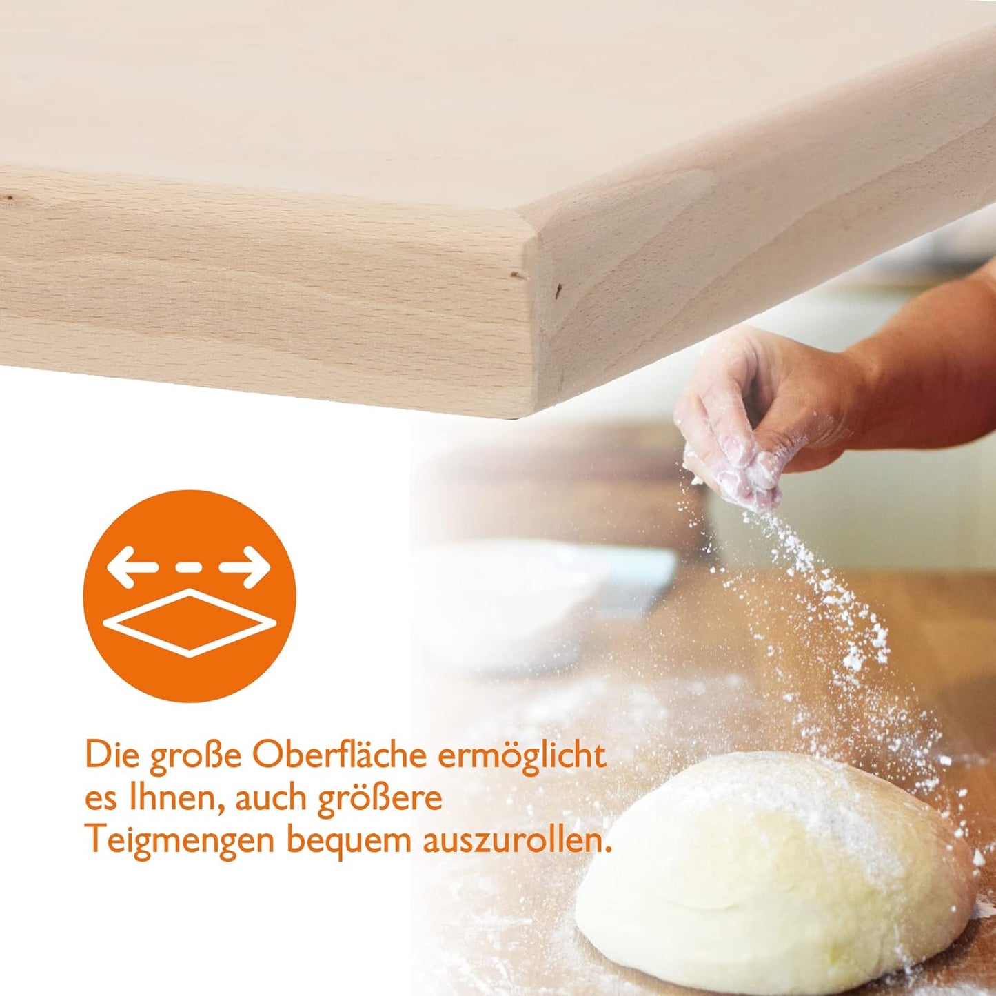 Teigbrett mit Anschlagleisten