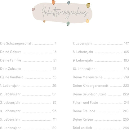 Kinderalbum "Deine ersten 10 Jahre"