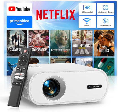 Mini Beamer mit Trapezkorrektur WiFi6