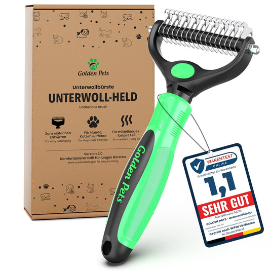 Unterwollbürste für Hunde & Katzen, Grösse M-L
