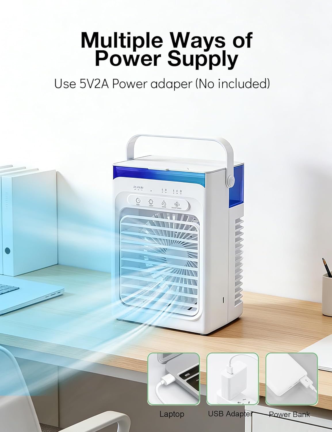 4-in-1 Mini Klimaanlage mit Luftkühler und Ventilator