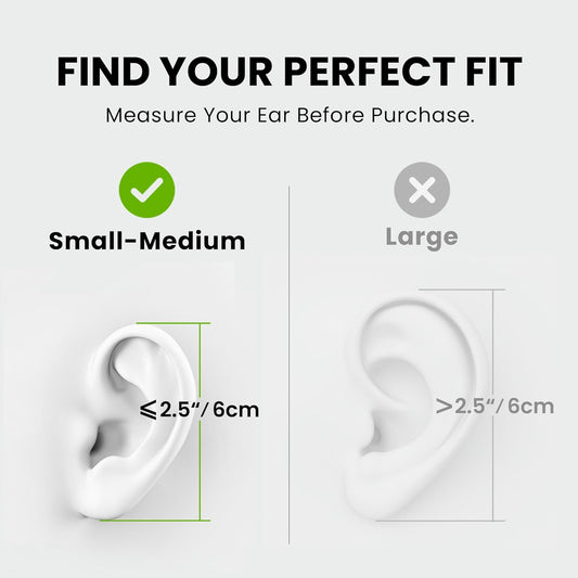 Open-Ear Kopfhörer mit Mikrofon, AUX 3,5mm Schwarz