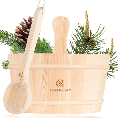 Sauna Eimer mit Kelle, Sauna Zubehör Set