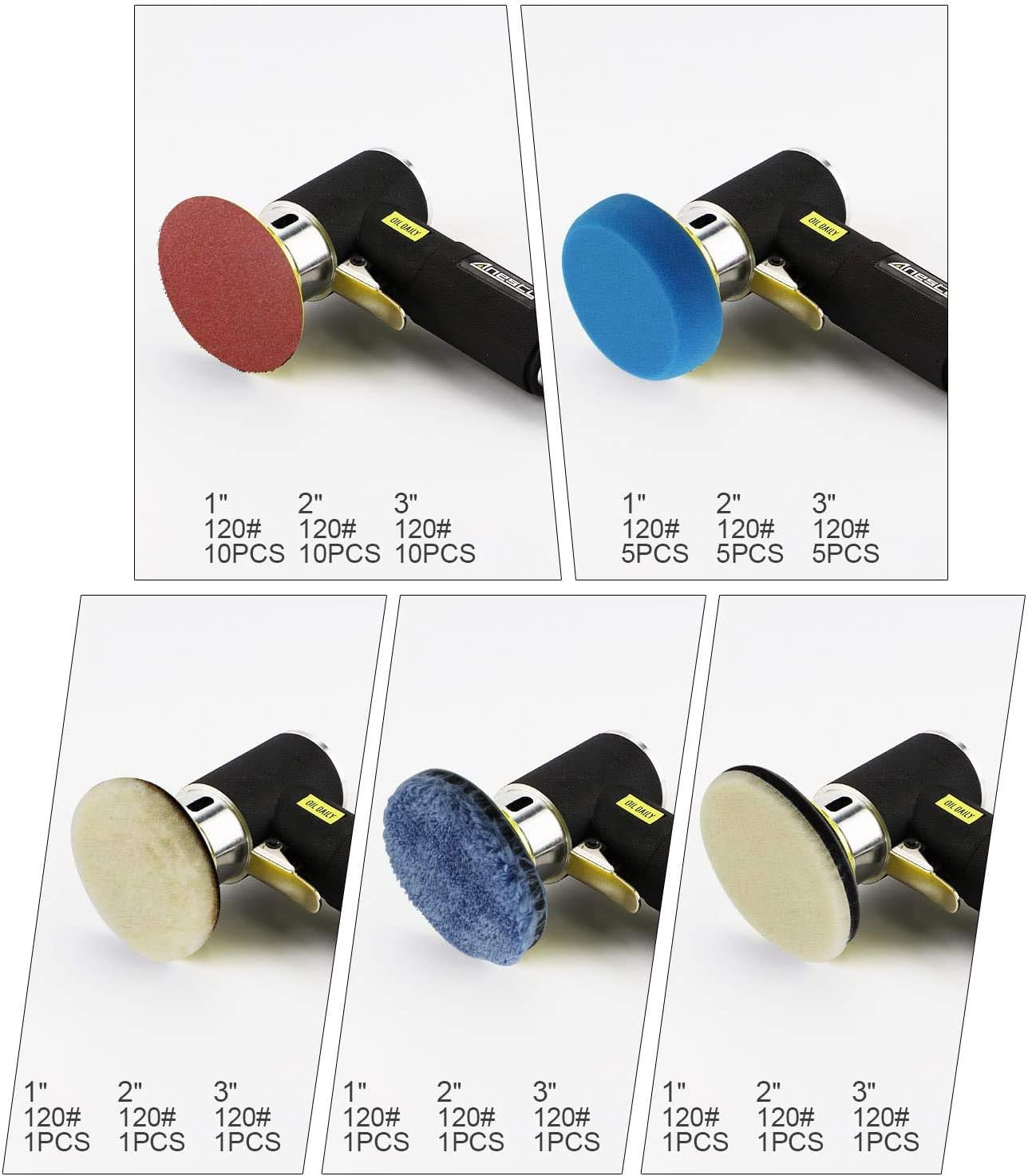 Druckluft Exzenterschleifer-Set