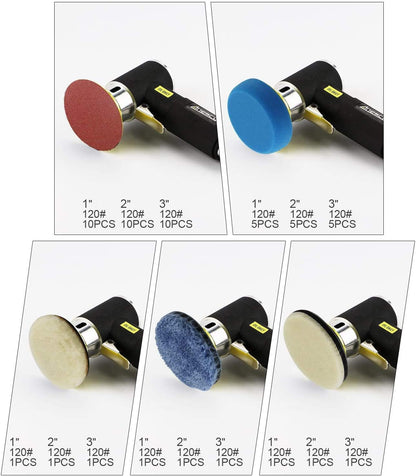 Druckluft Exzenterschleifer-Set